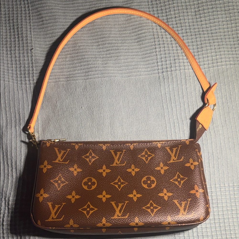 Louis Vuitton Tan and Brown Monogram Shoulder Bag
